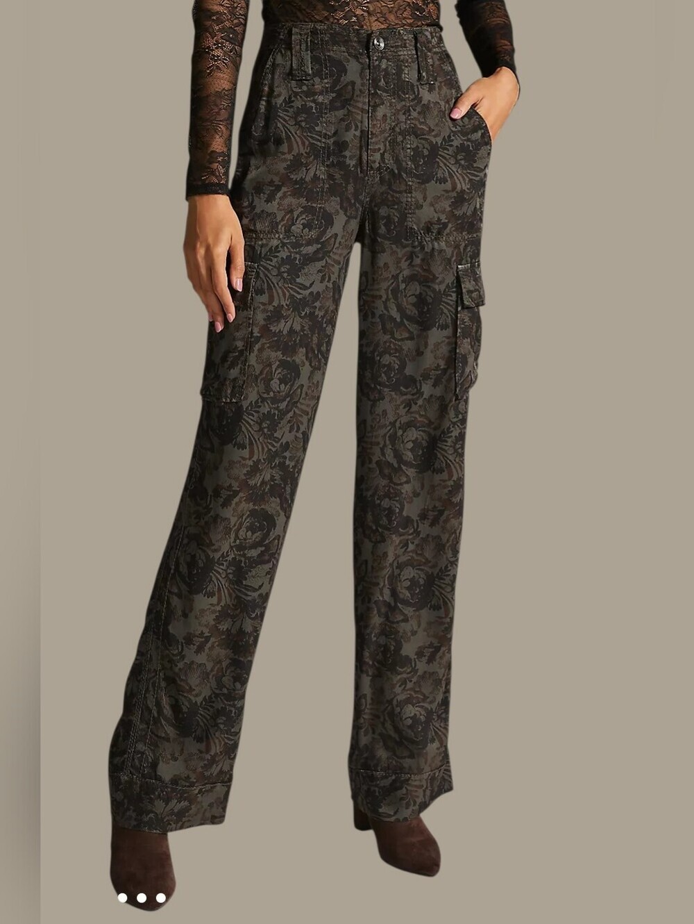 Anthropologie Marrakech Twill Cargo Pants Size 25 - Picture 2 of 11